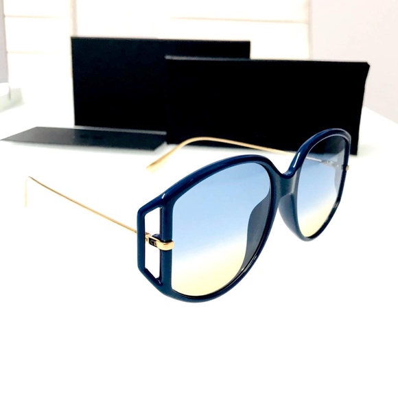 NWT Dior DIORDIRECTION2 - PJP84 Blue Sunglasses - Picture 6 of 7
